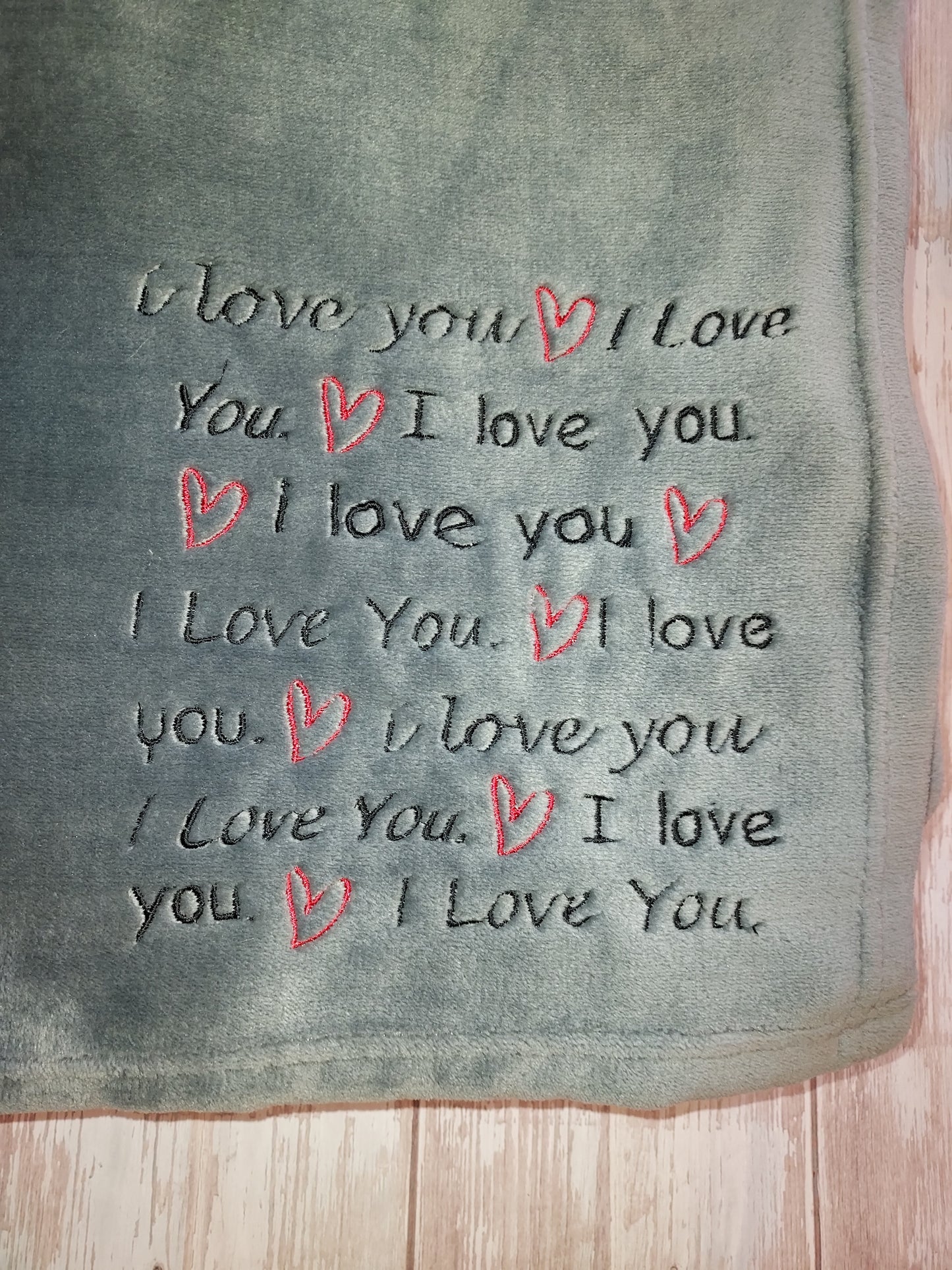 Love | Blanket | I Love You | Love you more | Valentine's Day | Wedding | Custom Embroidery | Blanket | Custom Blanket | Gift | Special |