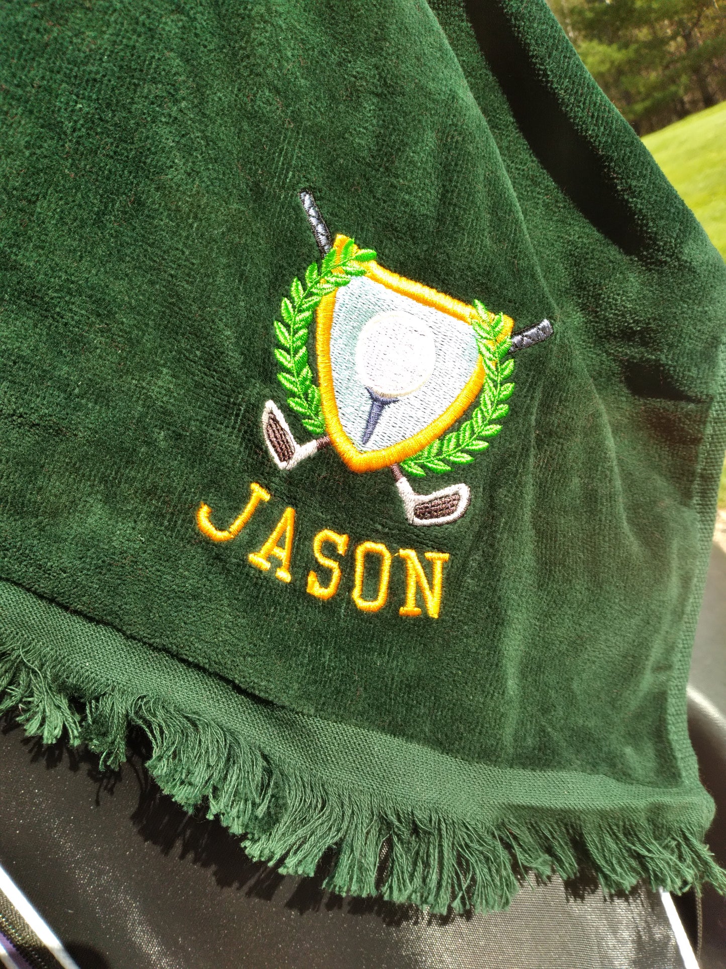 Customized Golf Towel | Embroidered Golf Towel | Gift | Golfer | Golf Team | Groomsmen | Bridesmaid | Love Golf