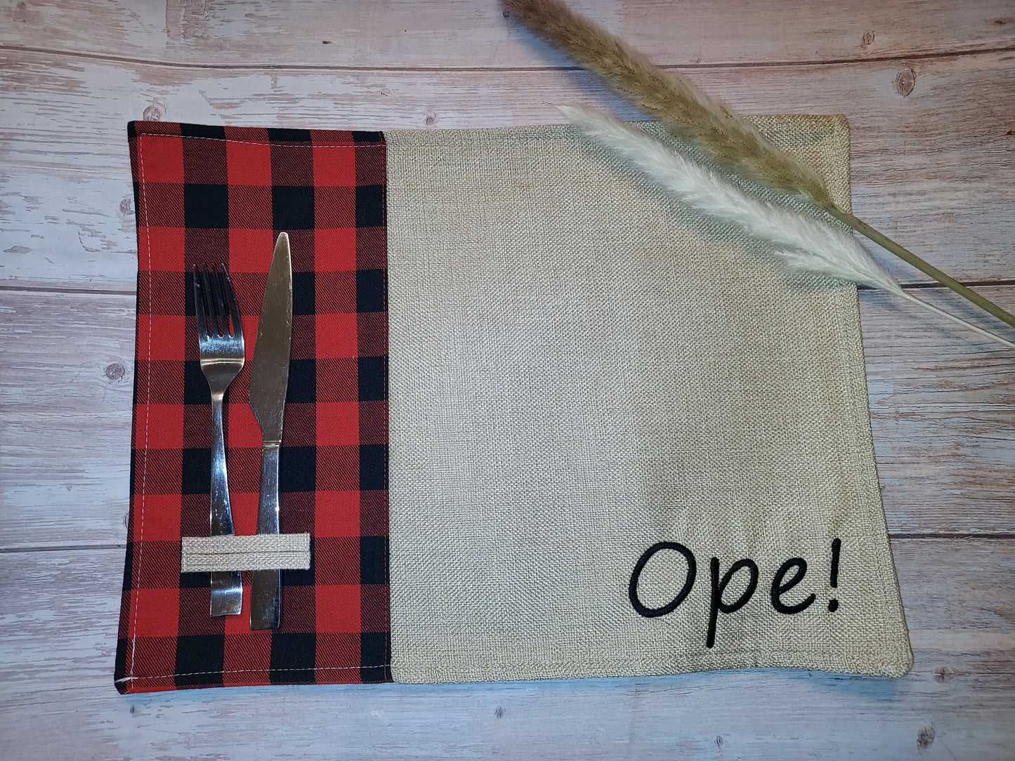 Minnesota placemat | MN | Decor | Buffalo Plaid | Uffda | Ope | Nice | MN Love
