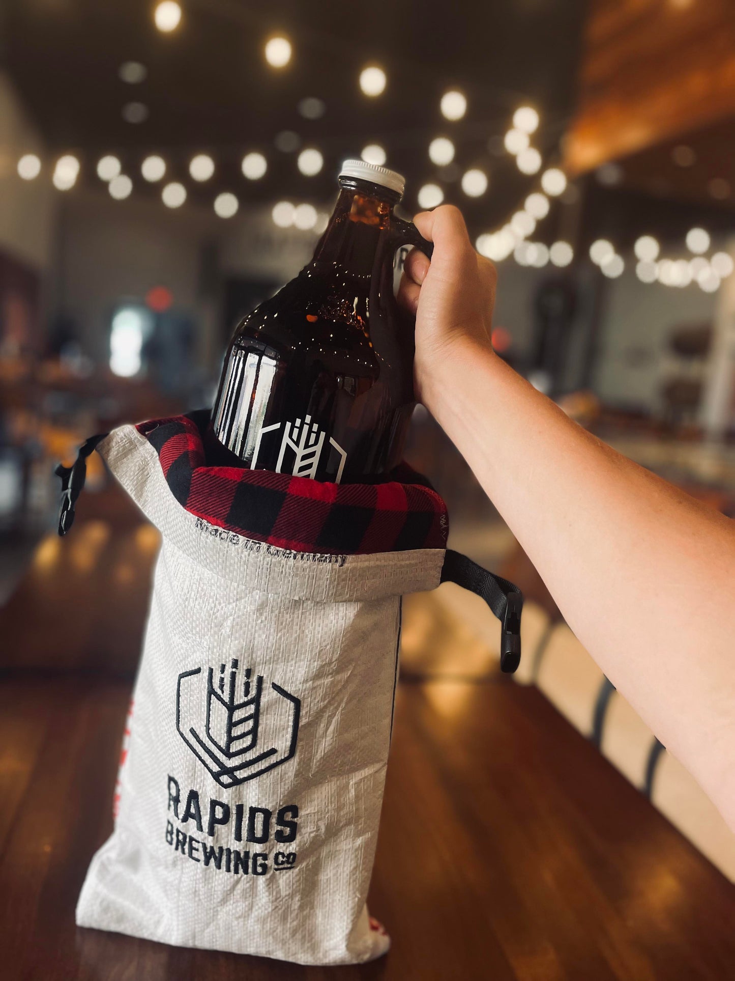 Upcycled Brewery Grain Bag | Growler Bag | Tote Bag | Large Tote Bag | Brewery Lover Gift | Beer Lover | Growler Gift | Malt | Sustainable