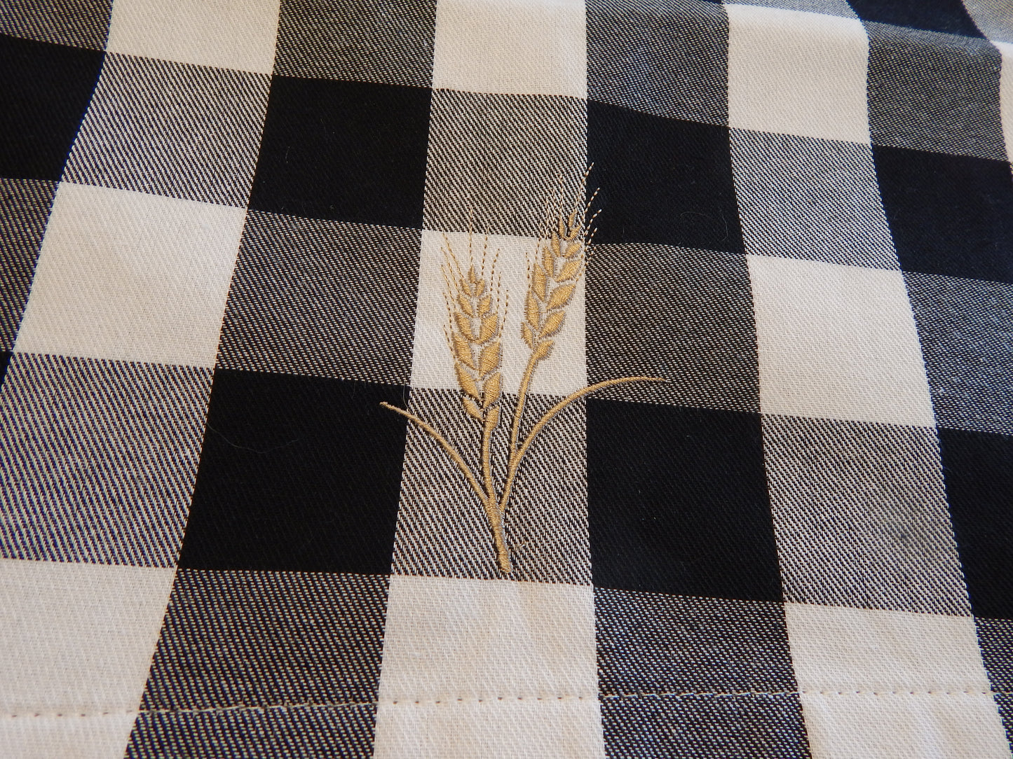 Acts 2 46 | Bible Saying Table Runner | Buffalo Plaid | Christian Table | Table Decoration | Plaid Table Runner | House Warming | Embroidery
