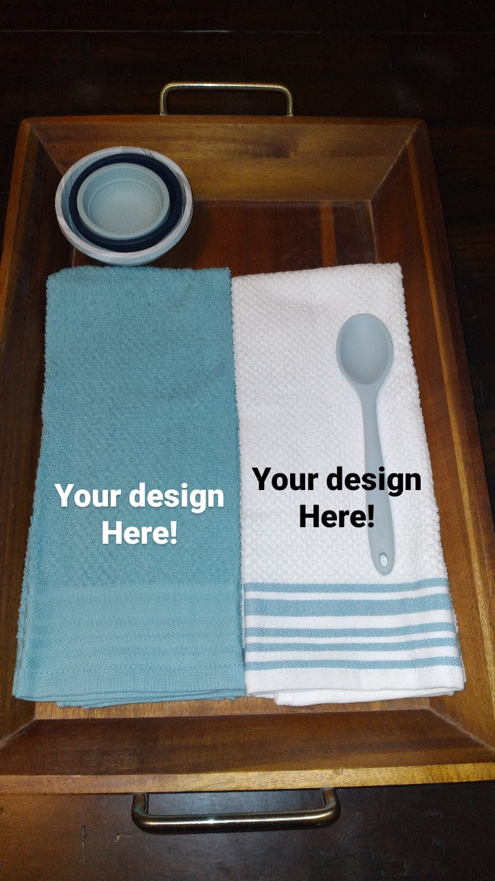 Custom Kitchen or Bathroom Towel | Your Quote | Custom Embroidered Kitchen Towel | Custom Bar Towel | Bar Embroidery