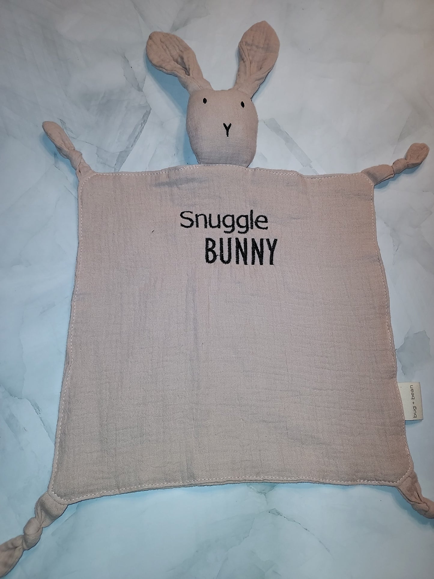 Snuggle Bunny | Honey Bunny | Baby Gift | Baby Snuggle Blanket | Burp Cloth | Rabbitt