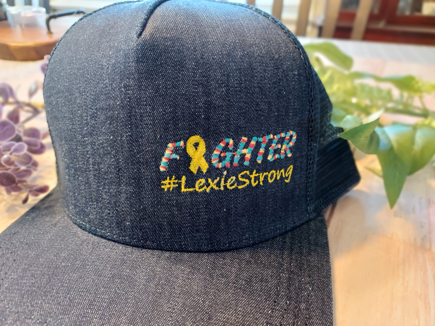 Cancer Gift | Loved ones | Chemo | Support | Friends Family | Cancer Sucks | Fighter | Custom Embroidery | Baseball Hat | Chemo Hat |