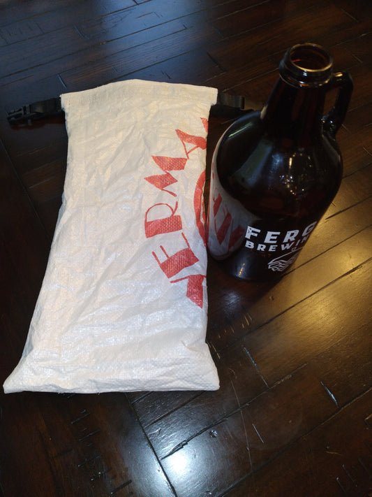 Upcycled Brewery Grain Bag | Growler Bag | Tote Bag | Large Tote Bag | Brewery Lover Gift | Beer Lover | Growler Gift | Malt | Sustainable