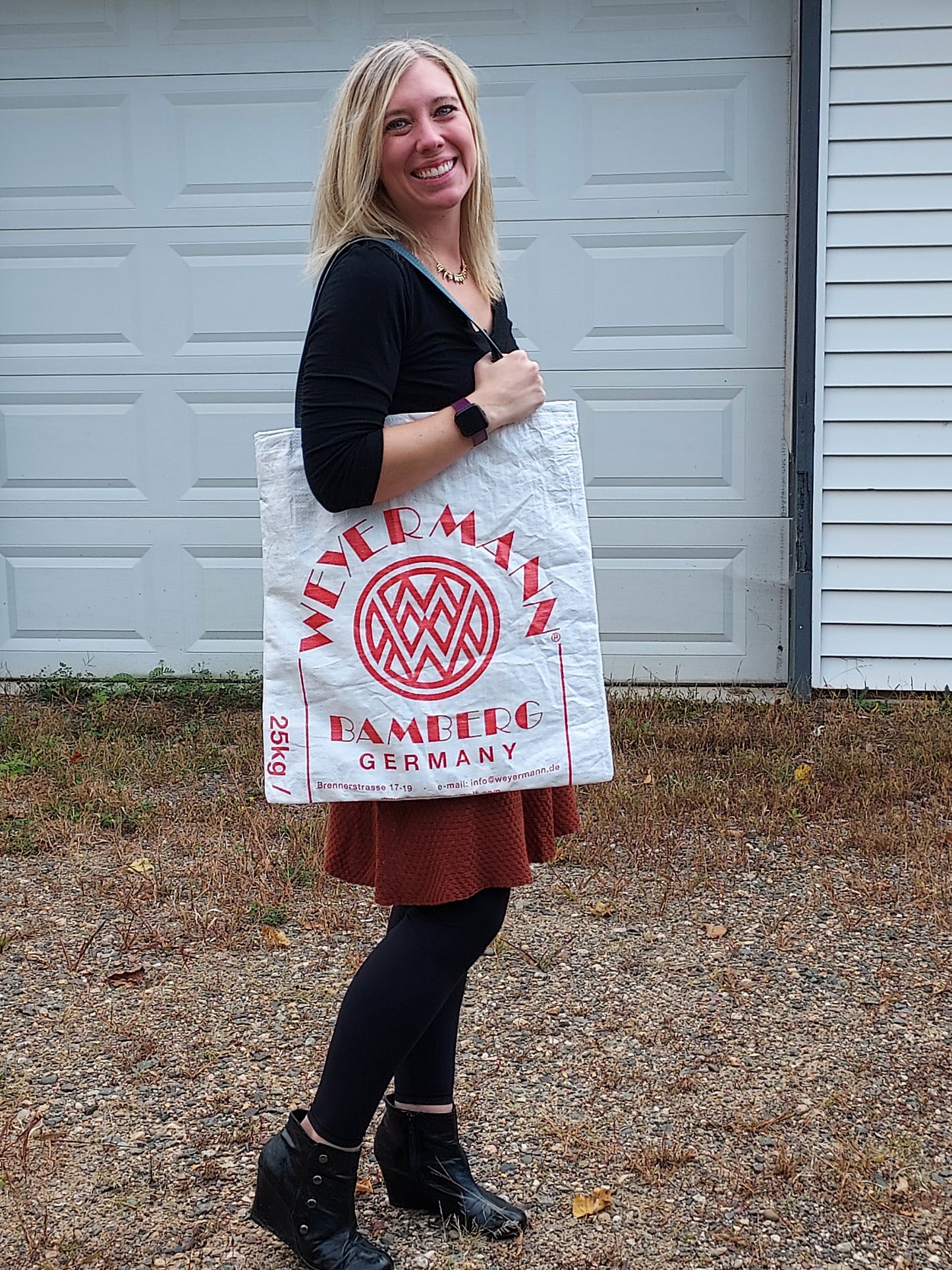 Upcycled Brewery Grain Bag | Tote Bag | Large Tote Bag | Brewery Lover Gift | Beer Lover | Gift | Malt | Sustainable | Upcycle | Spent Grain