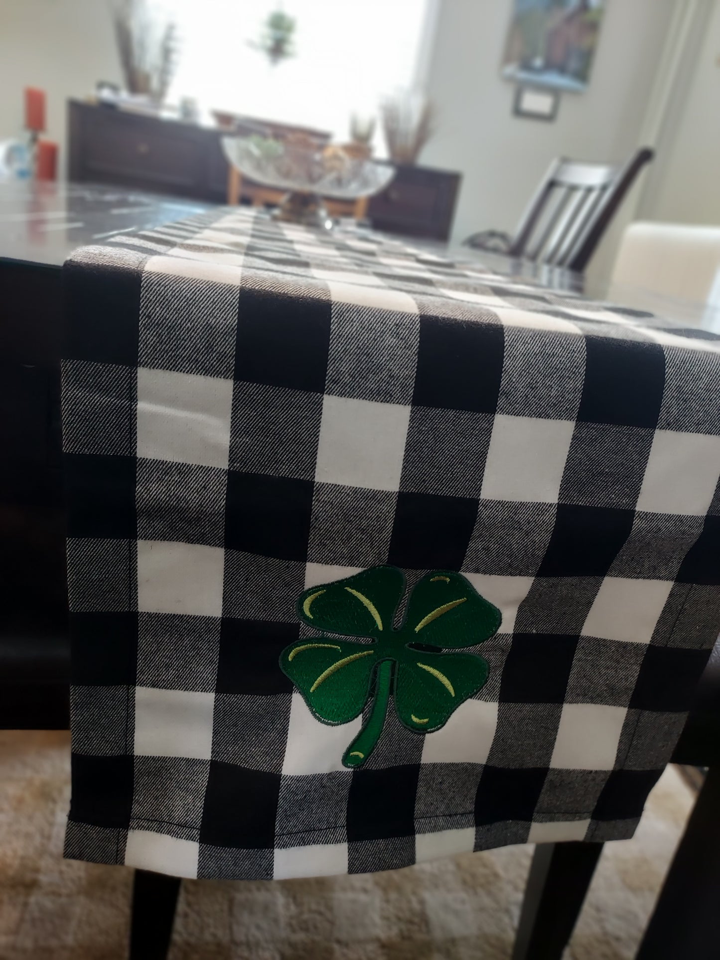 St. Patrick's Day | Kitchen Decoration| Shamrock | Irish | Celtic Cross | Kitchen | Decor | Custom Embroidery | Embroidery | Green | Gift