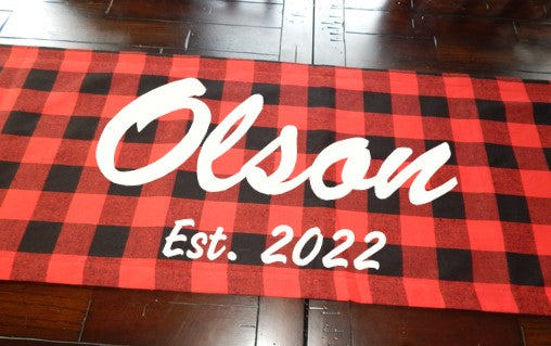 Custom Table Runner | Buffalo Plaid Table Runner | Holiday Table Runner | Holiday Table | Christmas Decoration | Plaid Table Runner | Custom