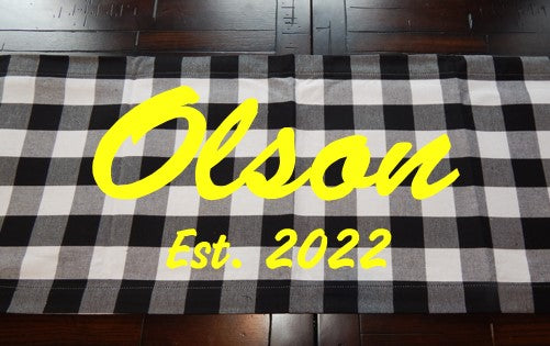 Custom Table Runner | Buffalo Plaid Table Runner | Holiday Table Runner | Holiday Table | Christmas Decoration | Plaid Table Runner | Custom