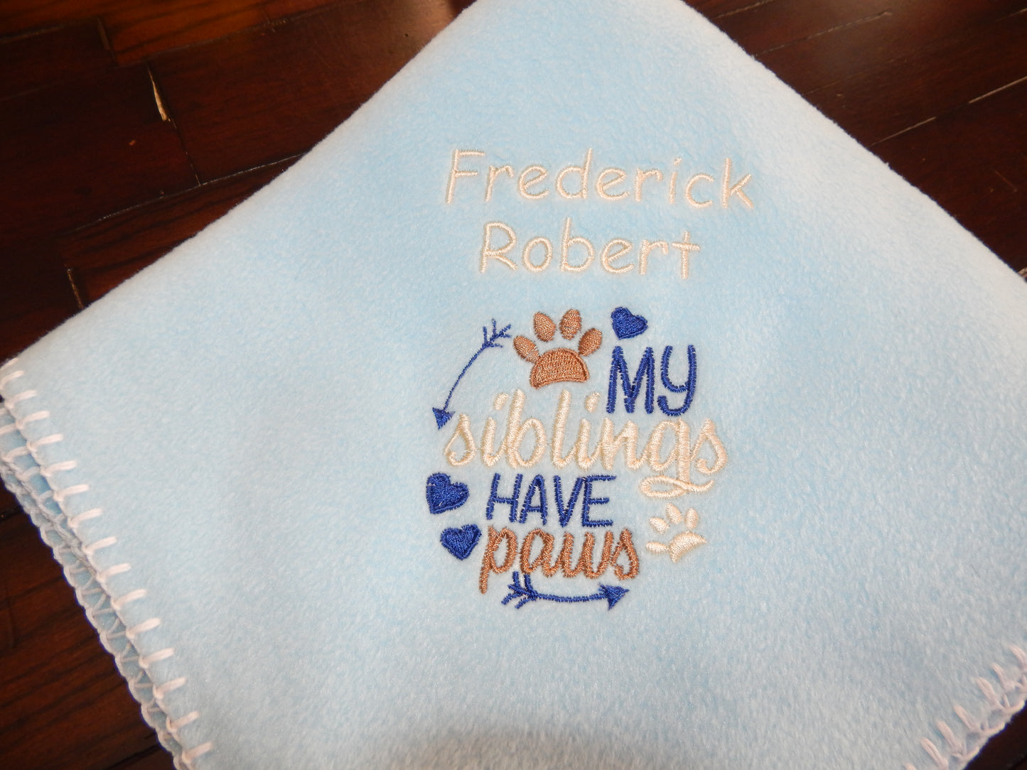 Custom Baby Blanket | Add Baby Name | Weight | Custom Saying | Personalized Embroidery | Personalized Gift | Custom Baby Gift | Soft | Plush