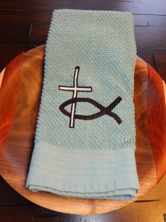 Christian Fishing | Jesus Fish | Fishing Gift | Boat Towel | Fishing Towel Set | Bible | Fish and Bible | Gift for Dad | Fishing Lover |