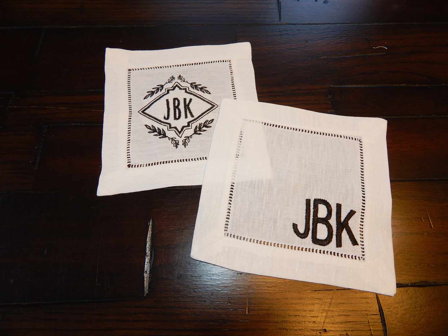 Custom Coasters | Linen Coasters | Linen Napkins | Monogrammed | Wedding Gift | Custom Gift | Wedding Party | Shower | Personalized | Name