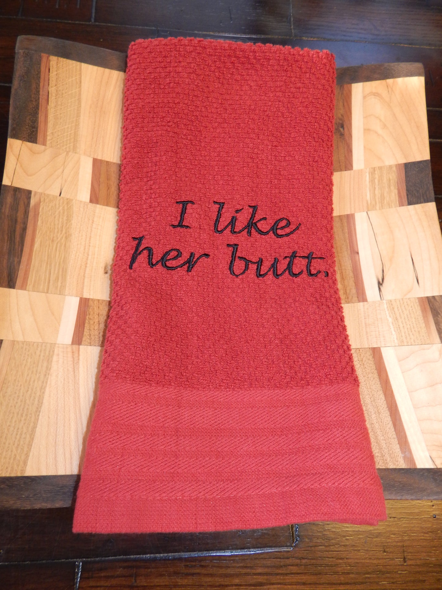 I like his beard I like her butt | I like his beard | I like her butt | Towel Set | Embroidered Towel Gift | Wedding Shower | Funny Gift Set