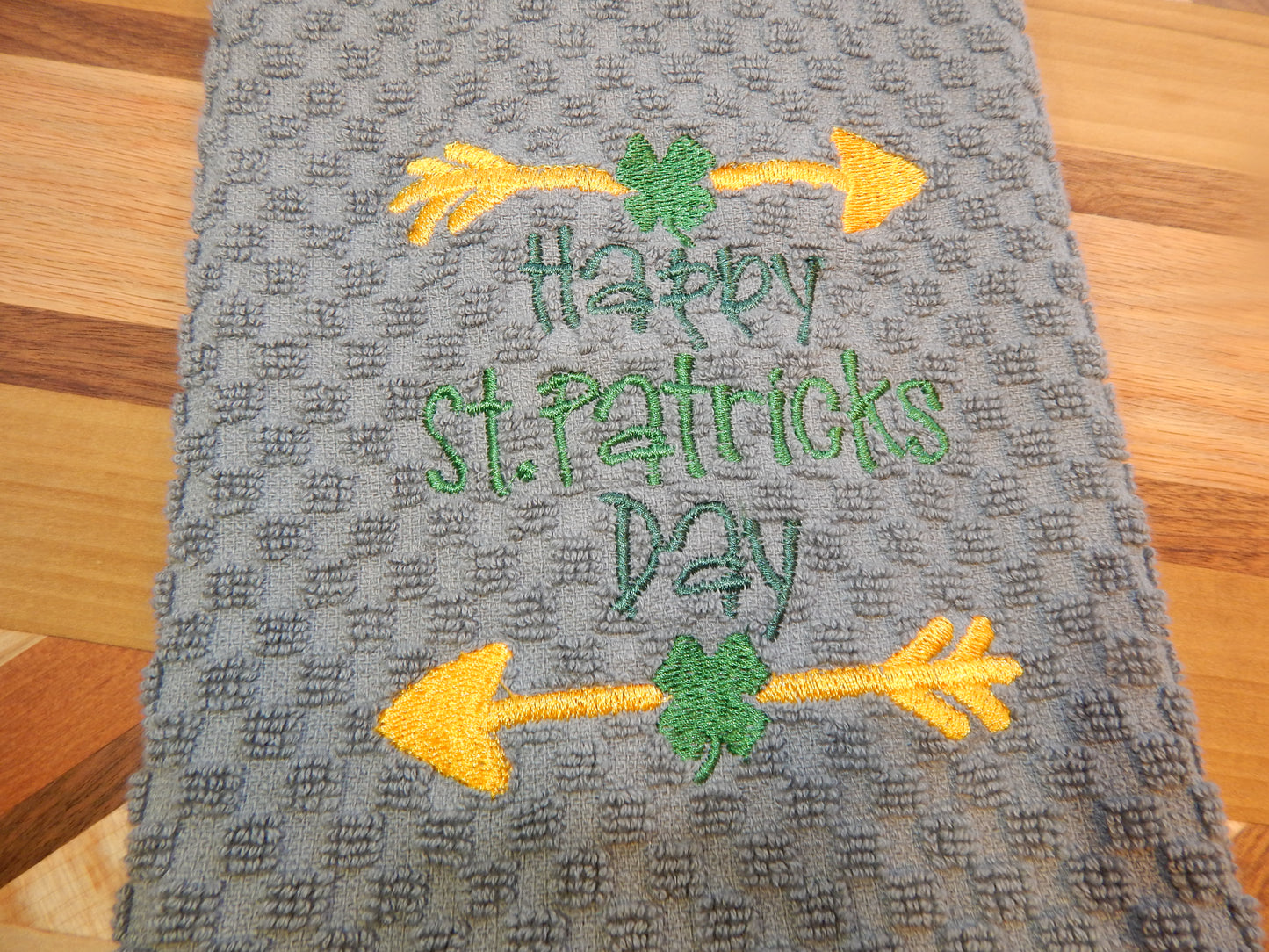 St. Patrick's Day Towel | St. Patty's Day | Embroidered | Decoration | Happy St. Patrick's Day | Kitchen Towel | Bathroom Towel | Shamrock