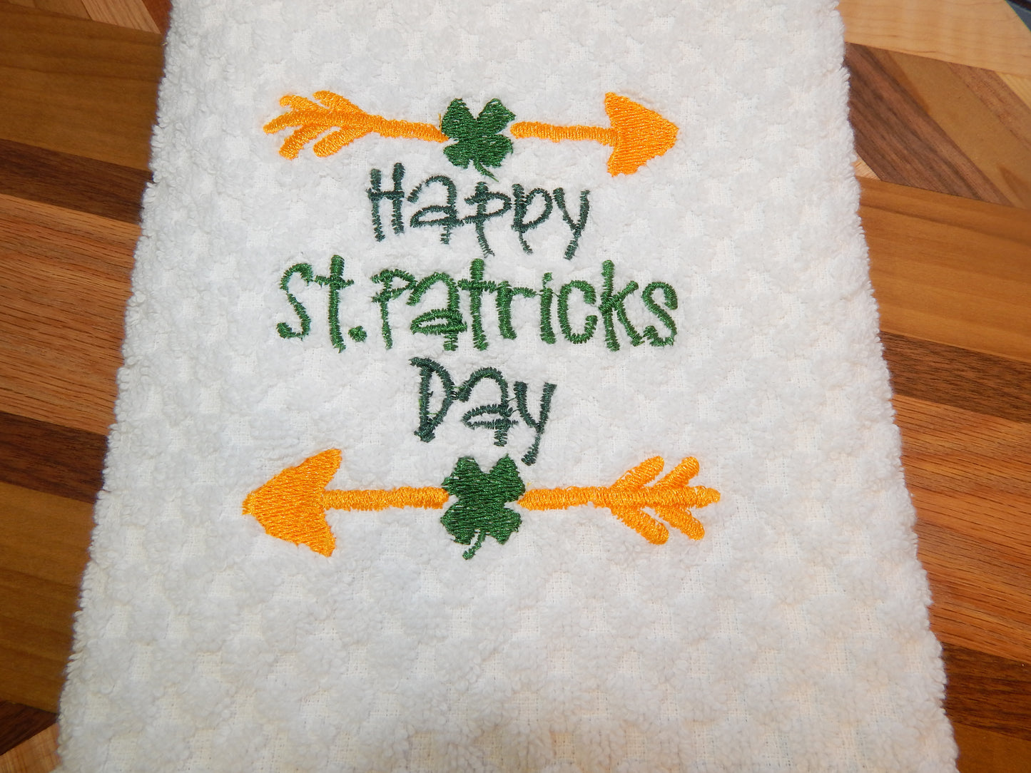 St. Patrick's Day Towel | St. Patty's Day | Embroidered | Decoration | Happy St. Patrick's Day | Kitchen Towel | Bathroom Towel | Shamrock