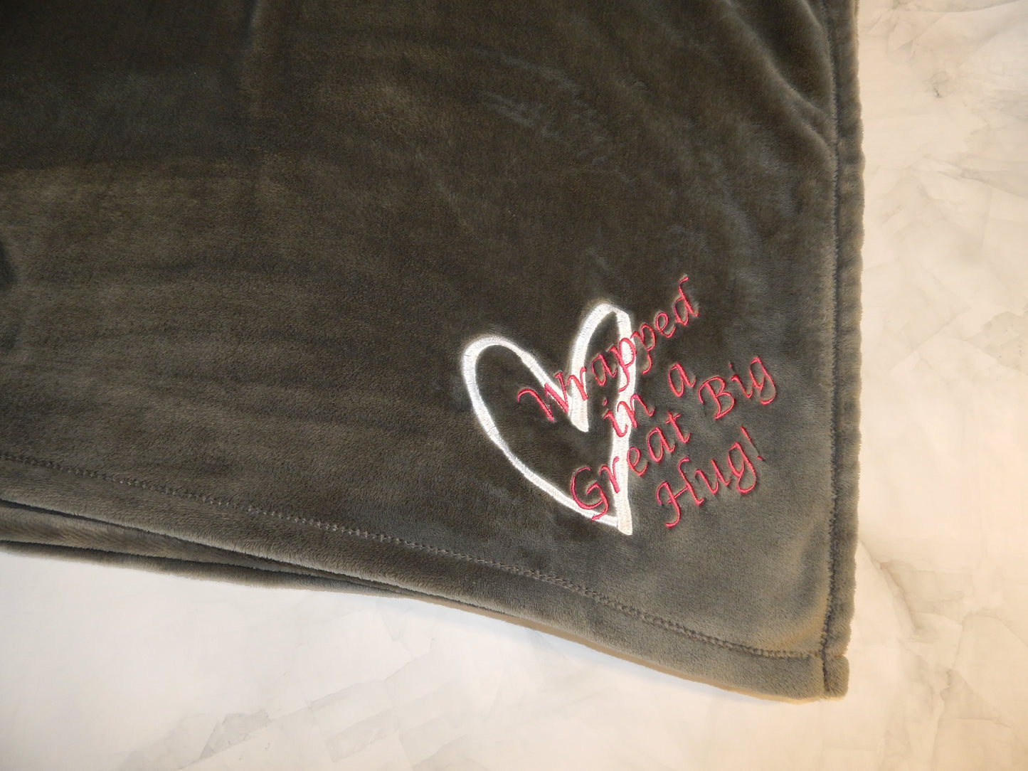 Chemo Comfort Blanket | Custom Embroidered Blanket | Gift | Cancer Ribbon | Custom Gift | Sending Love | Soft | Cuddle | Loving | F Cancer