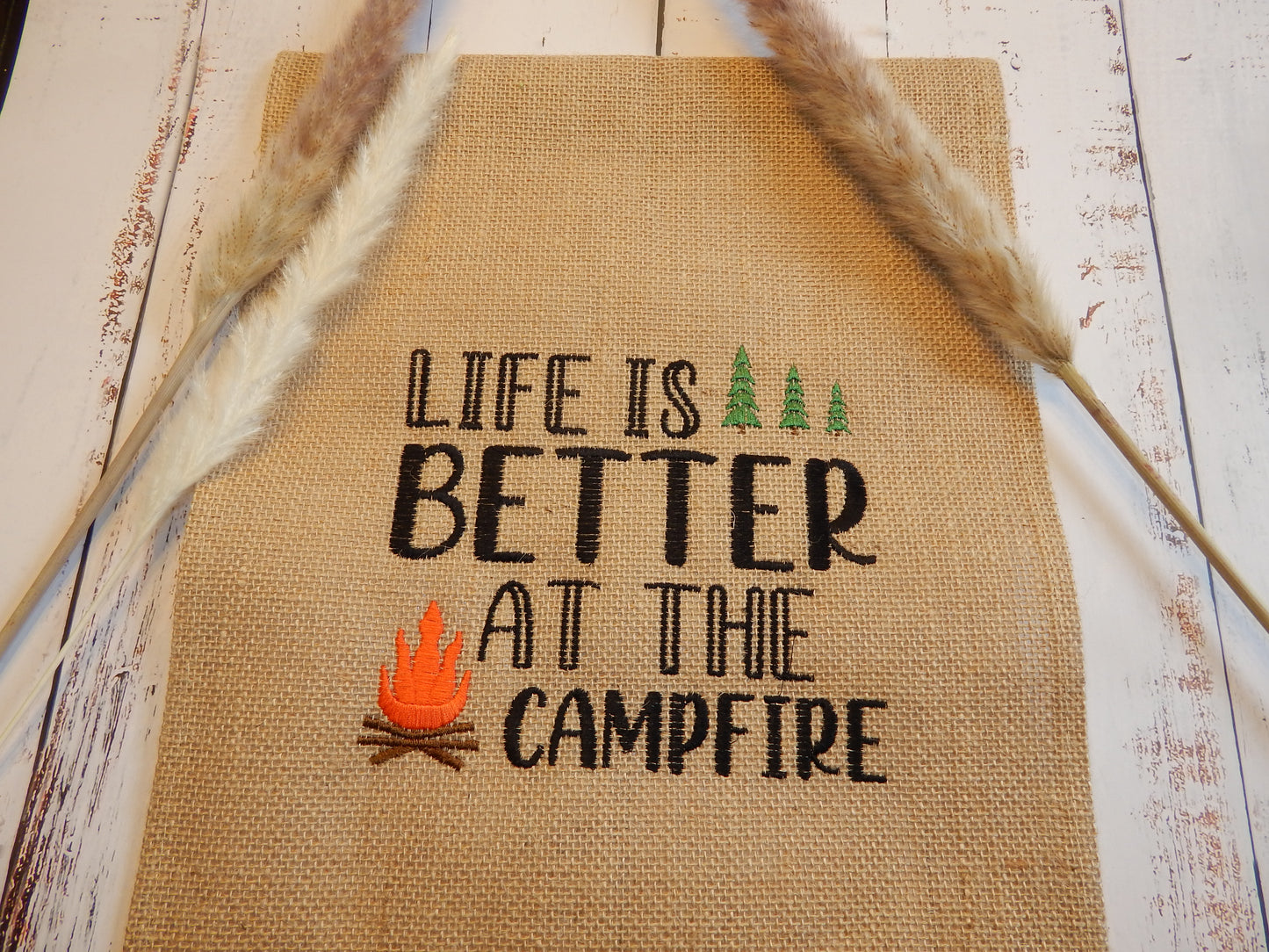 Camper | Cabin | Garden Flag | Camping | Camp Fire | Bon Fire Decoration | Summer Garden Flag | Summer Gift | Customize | Personalize | Fire