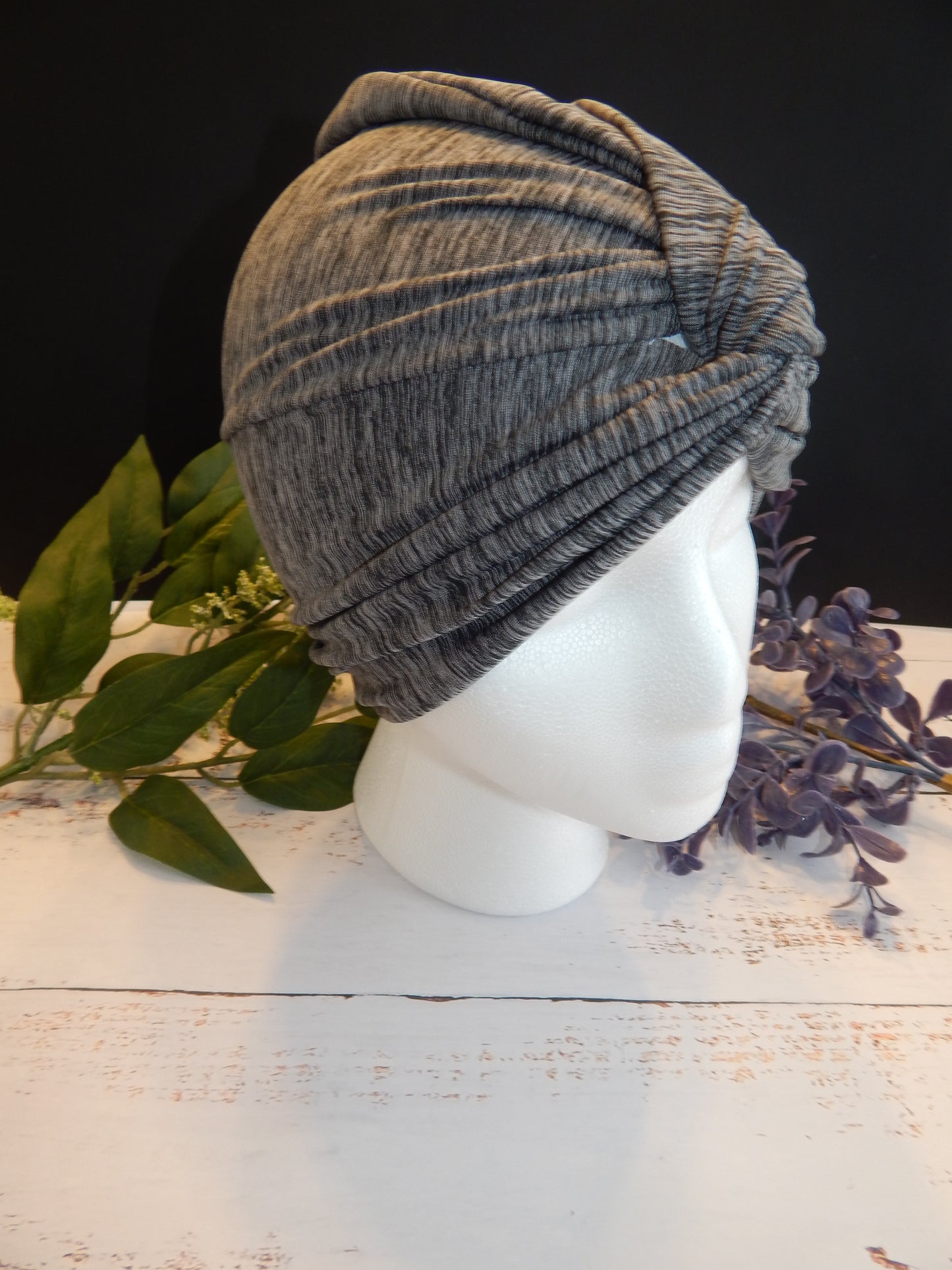 Chemo Cap | Hat | Soft Hat | Spandex Knit | Cap | Chemo Headwear | Twist knit beanie | Light Beanie | Light material | Hat | Grey Spandex