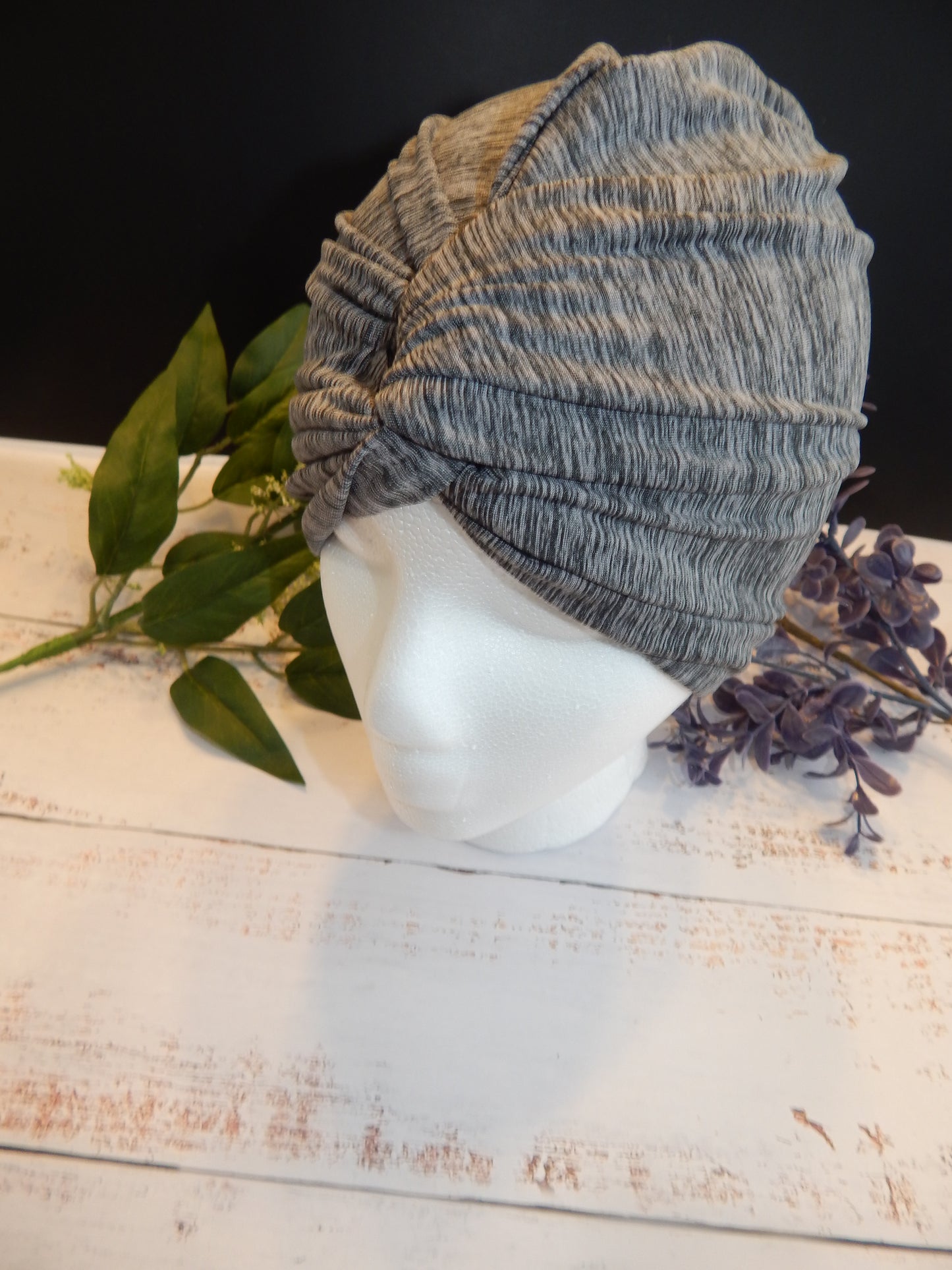 Chemo Cap | Hat | Soft Hat | Spandex Knit | Cap | Chemo Headwear | Twist knit beanie | Light Beanie | Light material | Hat | Grey Spandex