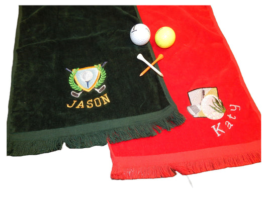 Customized Golf Towel | Embroidered Golf Towel | Gift | Golfer | Golf Team | Groomsmen | Bridesmaid | Love Golf