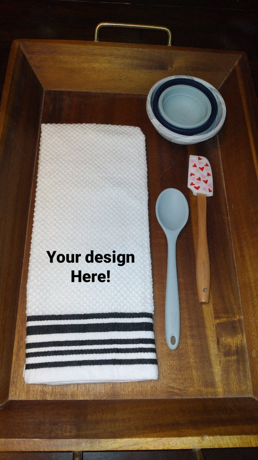 Custom Kitchen or Bathroom Towel | Your Quote | Custom Embroidered Kitchen Towel | Custom Bar Towel | Bar Embroidery