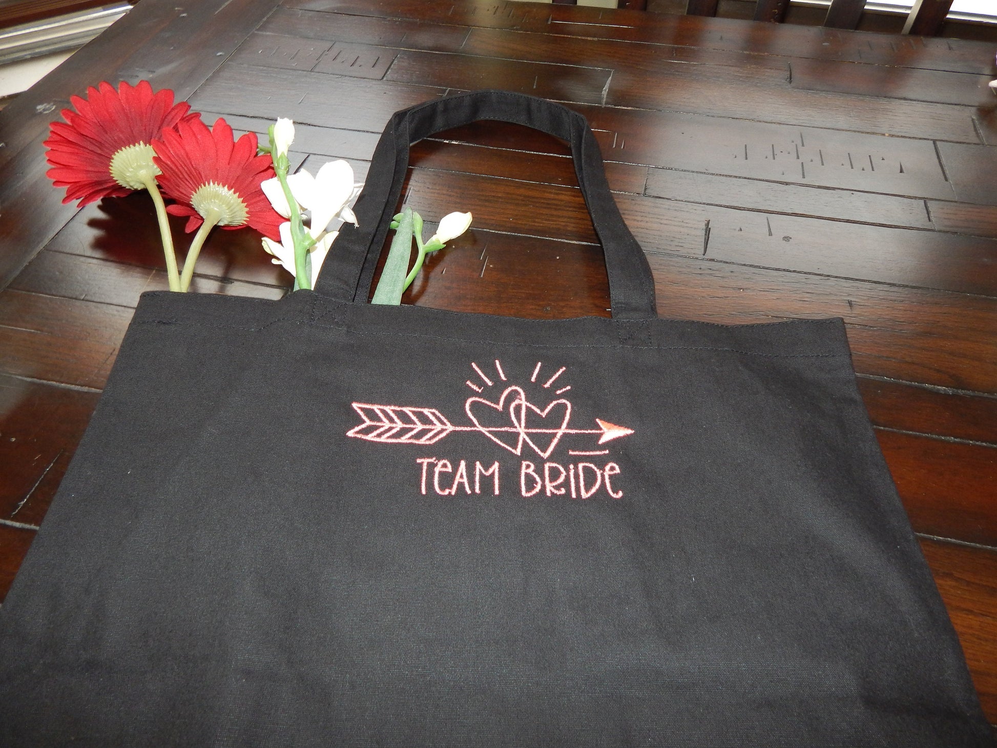 Personalized Wedding Canvas Gift Tote Bags, Bride Tribe