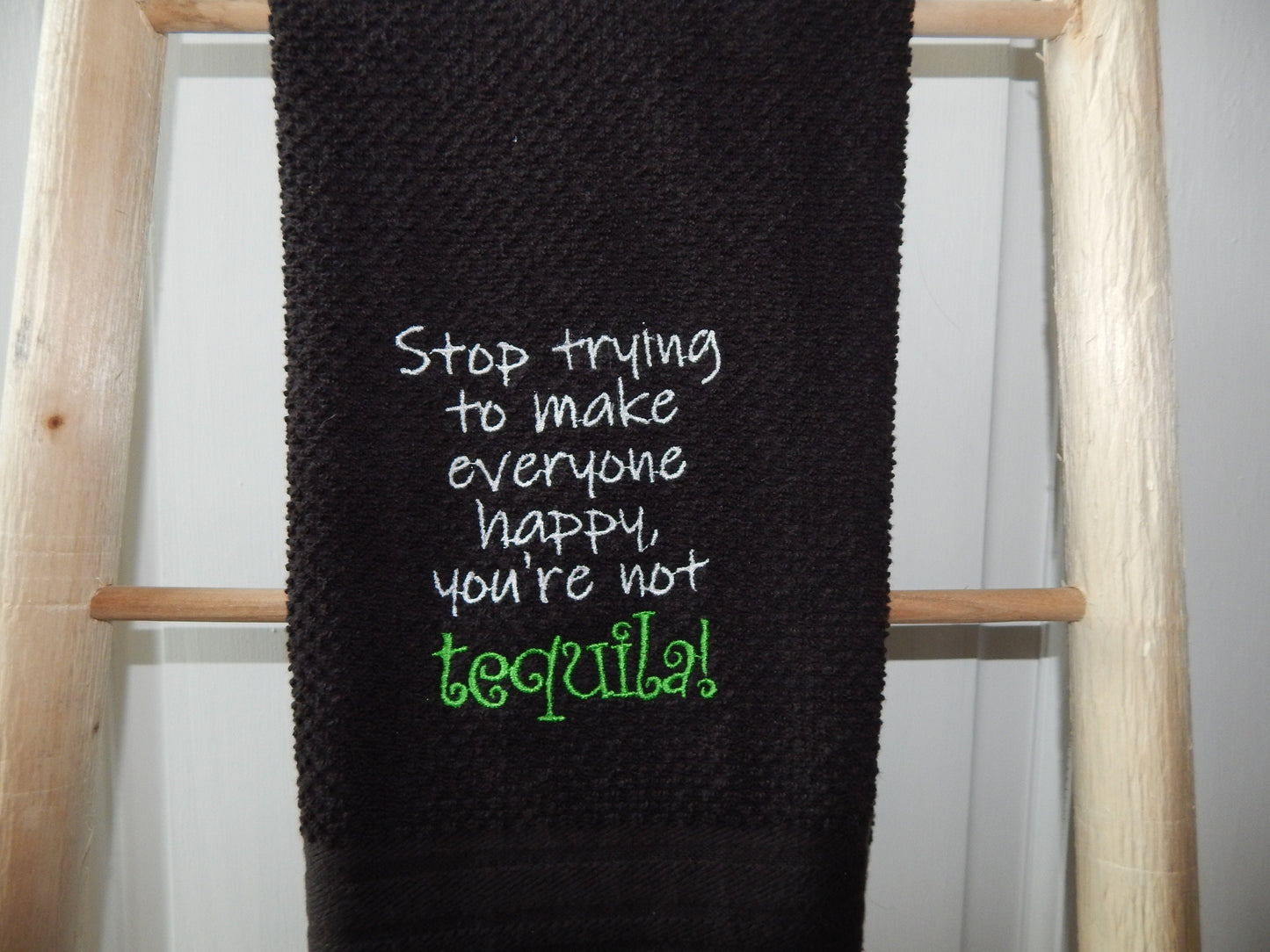 Funny Bar Tequila Towel | Funny Host Gift | Tequila Lover | Alcohol Lover | Vodka | Gin | Beer | Bar