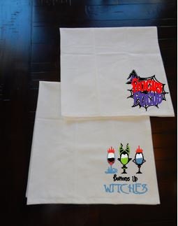 Funny Witches | Fall drinks| Halloween Wine | Witches Humor | Funny Kitchen Towel | Embroidered Kitchen Towel | Halloween Bar Towel | Funny