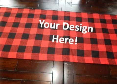 Custom Table Runner | Buffalo Plaid Table Runner | Holiday Table Runner | Holiday Table | Christmas Decoration | Plaid Table Runner | Custom